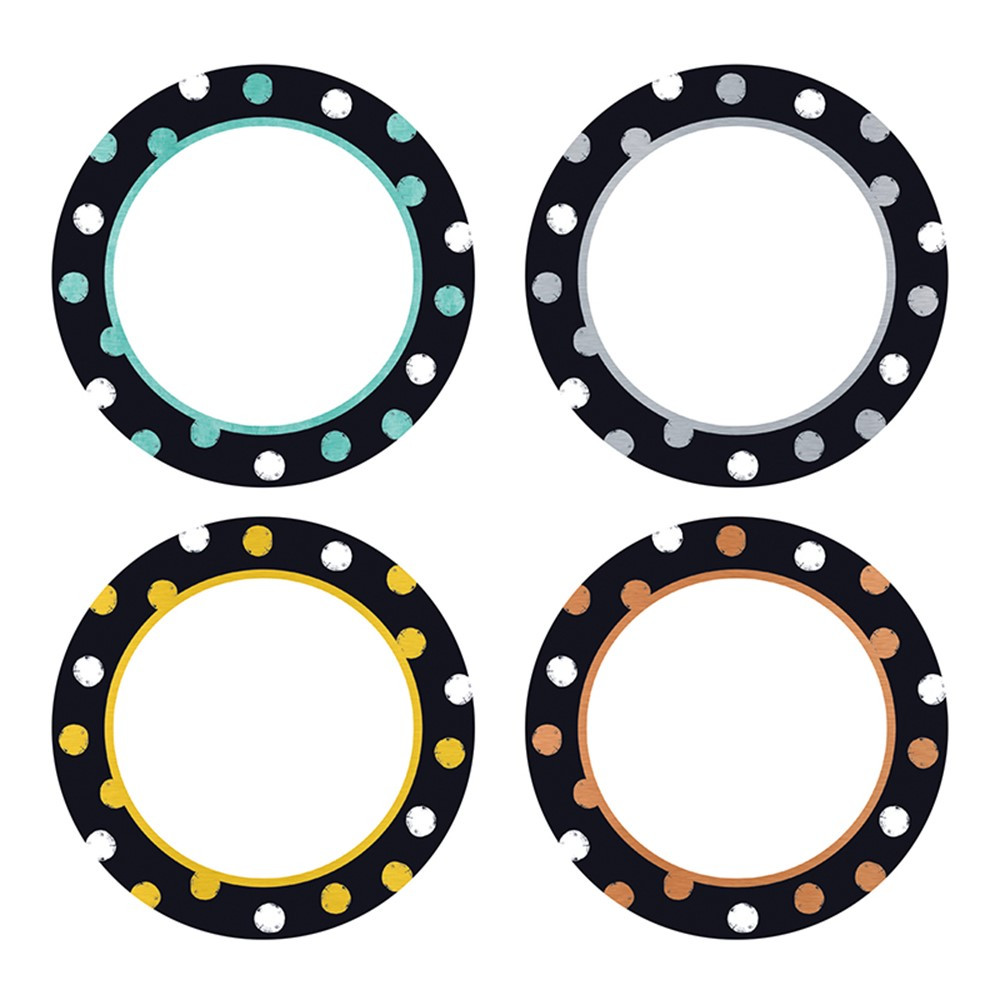 T-10672 - Dot Circles Classic Accents Vrty Pk I Heart Metal in Accents
