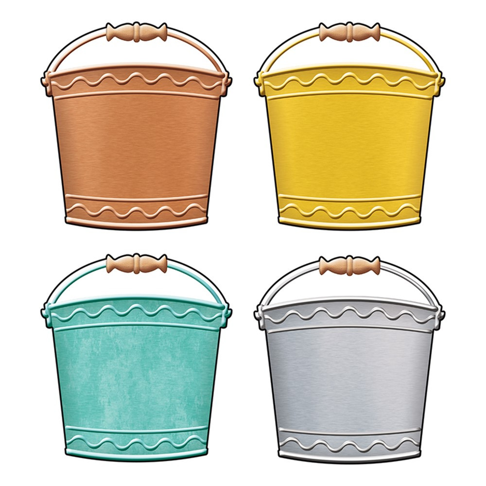 T-10674 - Buckets Classic Accents Variety Pk I Heart Metal in Accents
