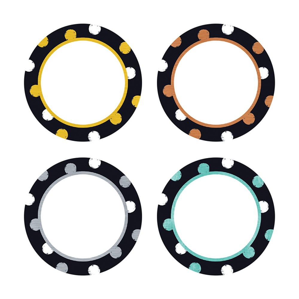 T-10734 - Dot Circles Mini Accents Variety Pk I Heart Metal in Accents