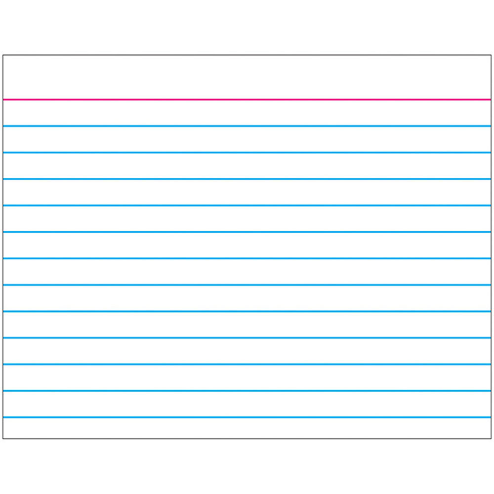 T-1096 - Wipe-Off Chart Index Card 22 X 28 in Miscellaneous