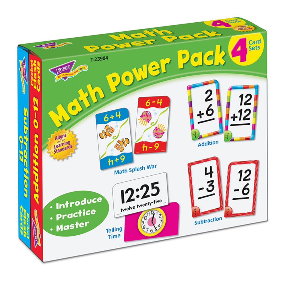 T-23904 - Math Power Pack in Flash Cards