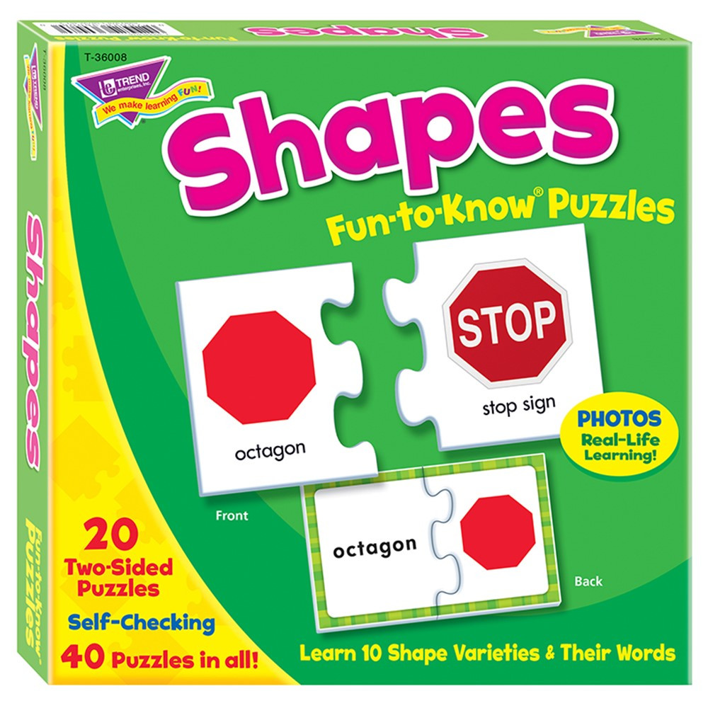 T-36008 - Fun-To-Know Puzzlesshapes in Puzzles