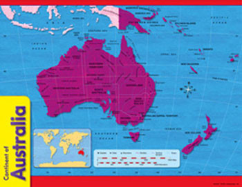 T-38141 - Chart Continent Of Australia in Maps & Map Skills