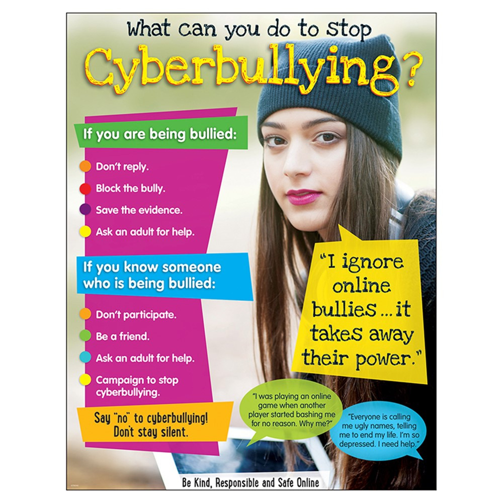 T-38643 - Cyberbullying Learning Chart Secondary in Miscellaneous