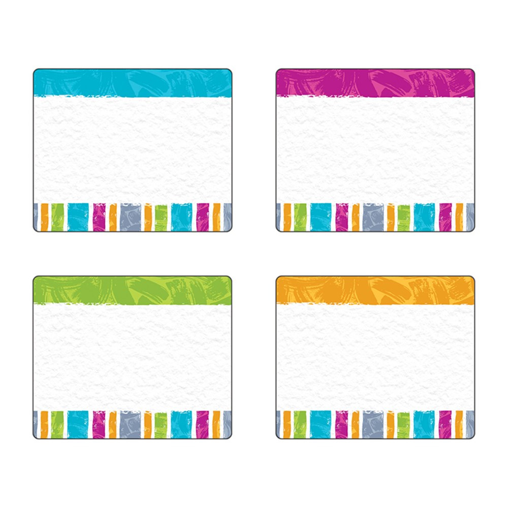 T-68912 - Color Harmony Stripes Terrfc Labels Variety Pk in Name Tags