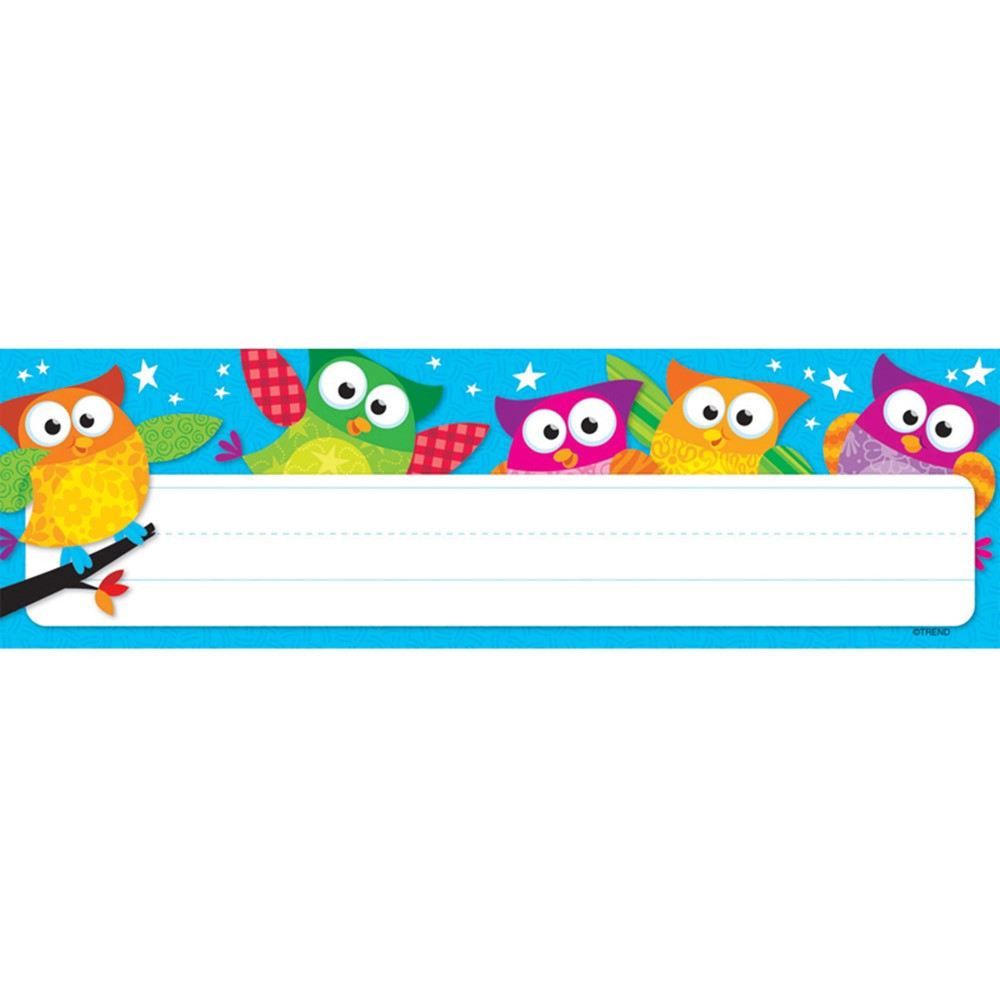 T-69217 - Owl Stars Desk Toppers Name Plates in Name Plates