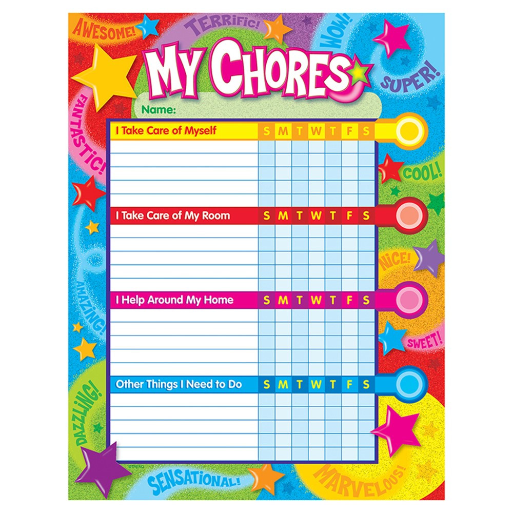 T-73130 - Praise Words N Stars Progress Chart in Incentive Charts