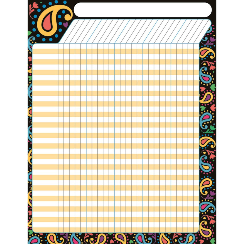 T-73361 - Perfectly Paisley Incentive Chart in Incentive Charts