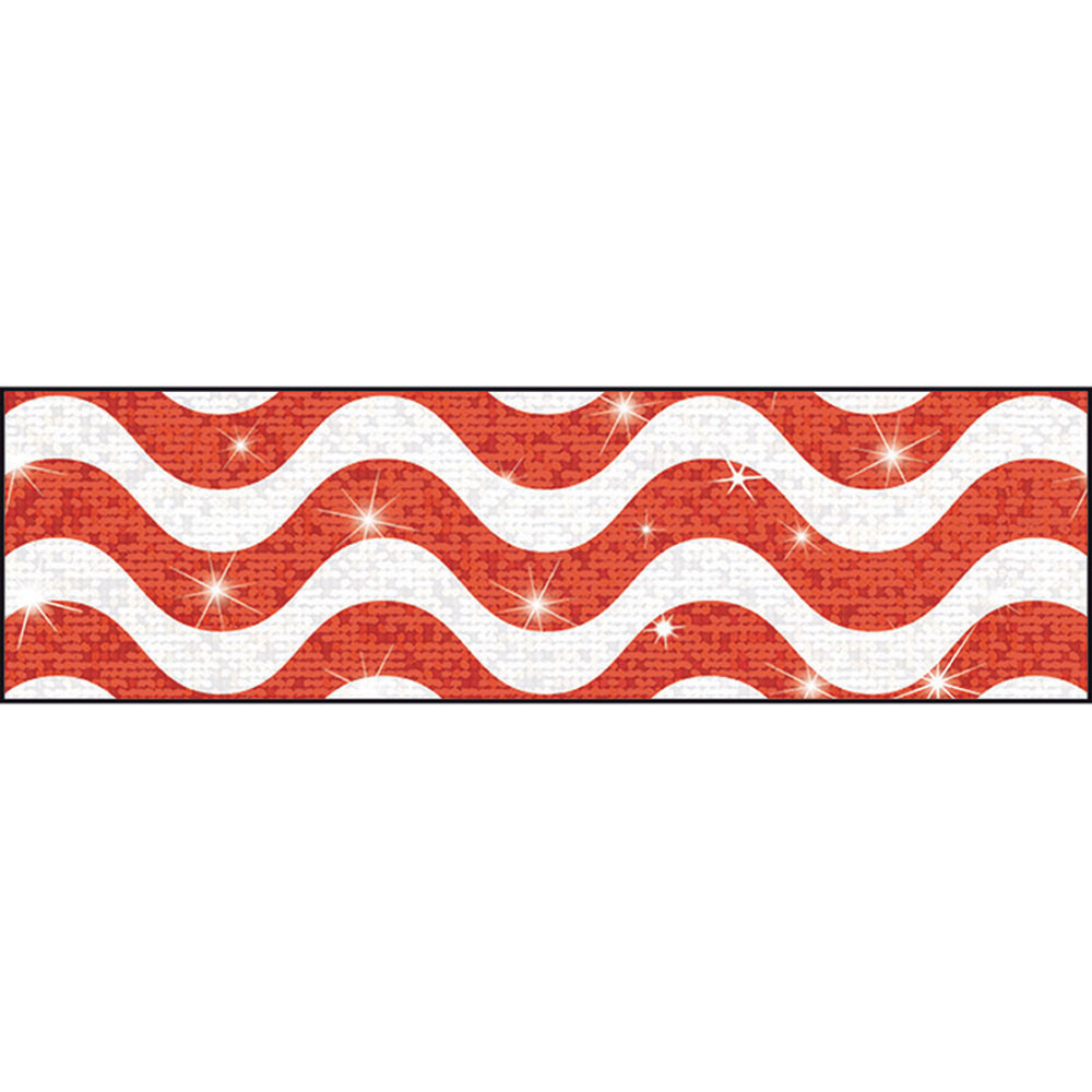 T-85415 - Wavy Red Sparkle Plus Bolder Borders in Border/trimmer