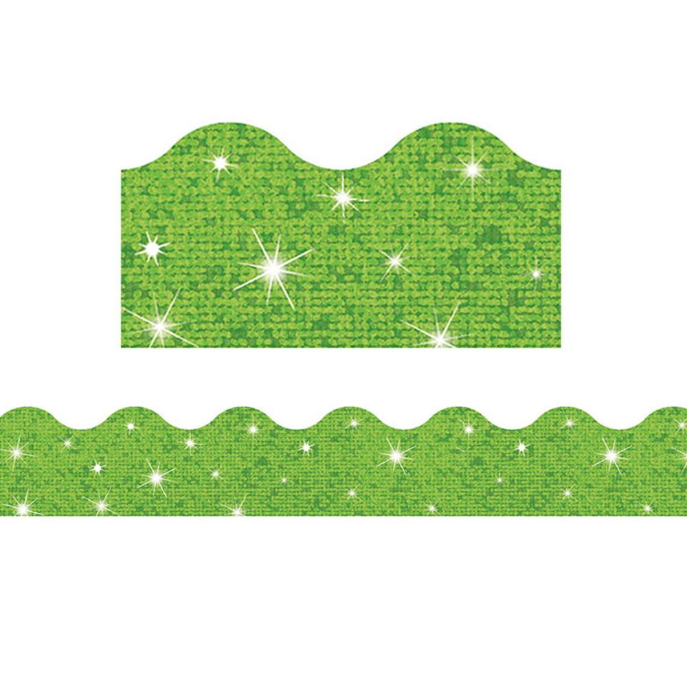 T-91419 - Lime Terrific Trimmers Sparkle in Border/trimmer