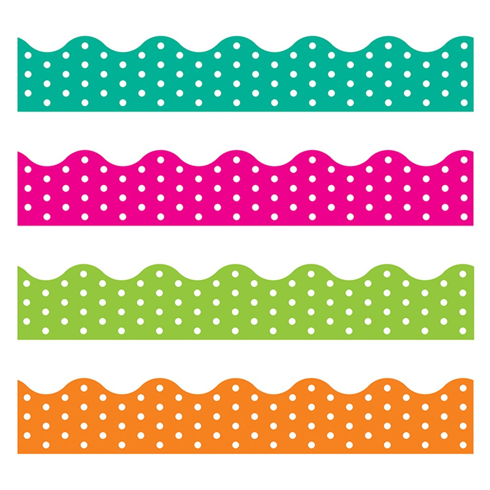 T-92932 - Polka Dots Border Variety Pack in Border/trimmer