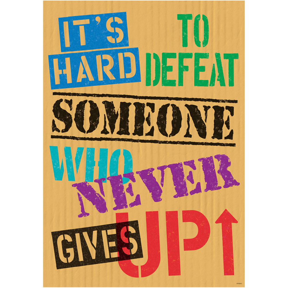 T-A67072 - Its Hard To Defeat Someone Poster Argus in Motivational