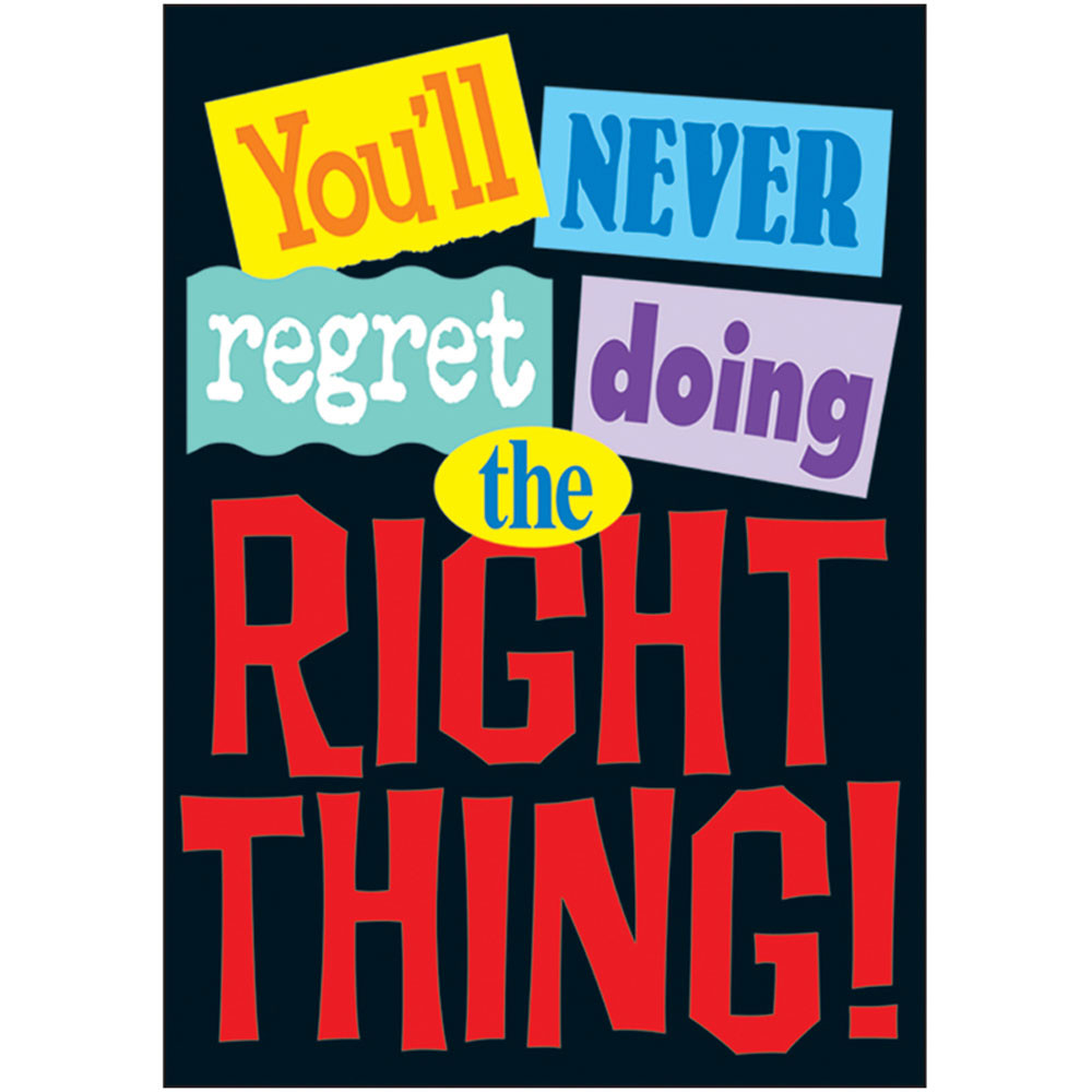 T-A67123 - Poster Youll Never Regret Doing in Motivational
