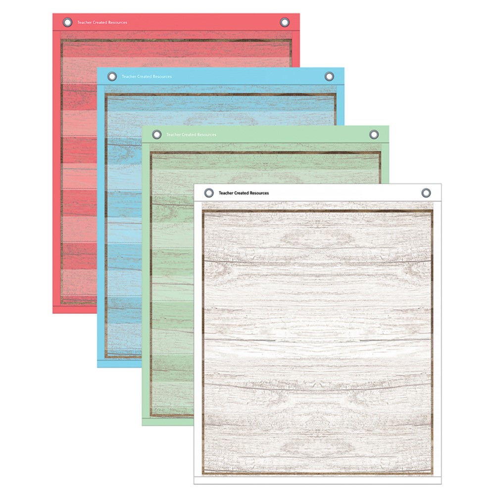 Painted Wood Magnetic Mini Pocket Charts, 14 x 17" - TCR20333 | Teacher Created Resources | Pocket Charts"