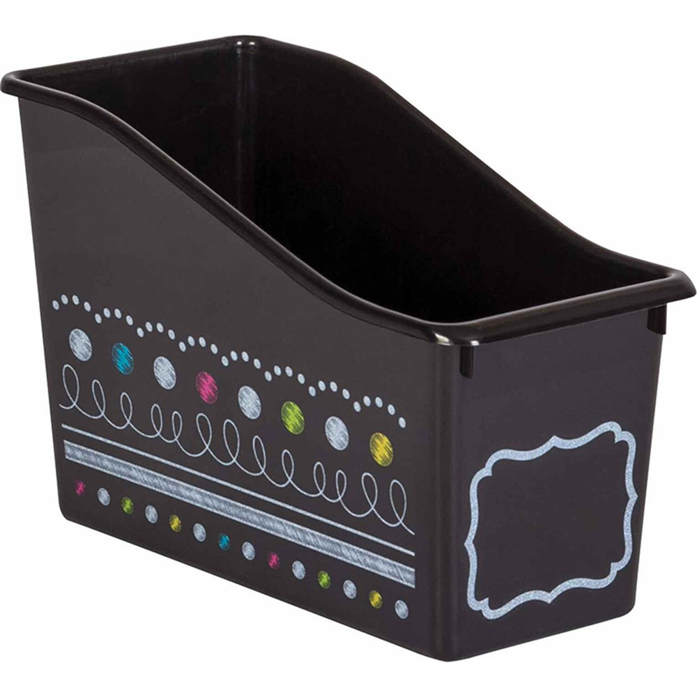 Chalkboard Brights Plastic Book Bin - TCR20341 | Teacher Created Resources | Storage Containers