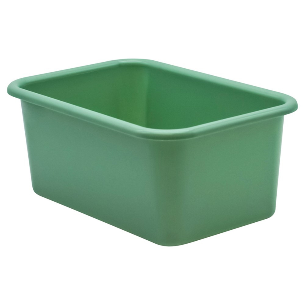 Eucalyptus Green Small Plastic Storage Bin - TCR20396 | Teacher Created Resources | Storage Containers