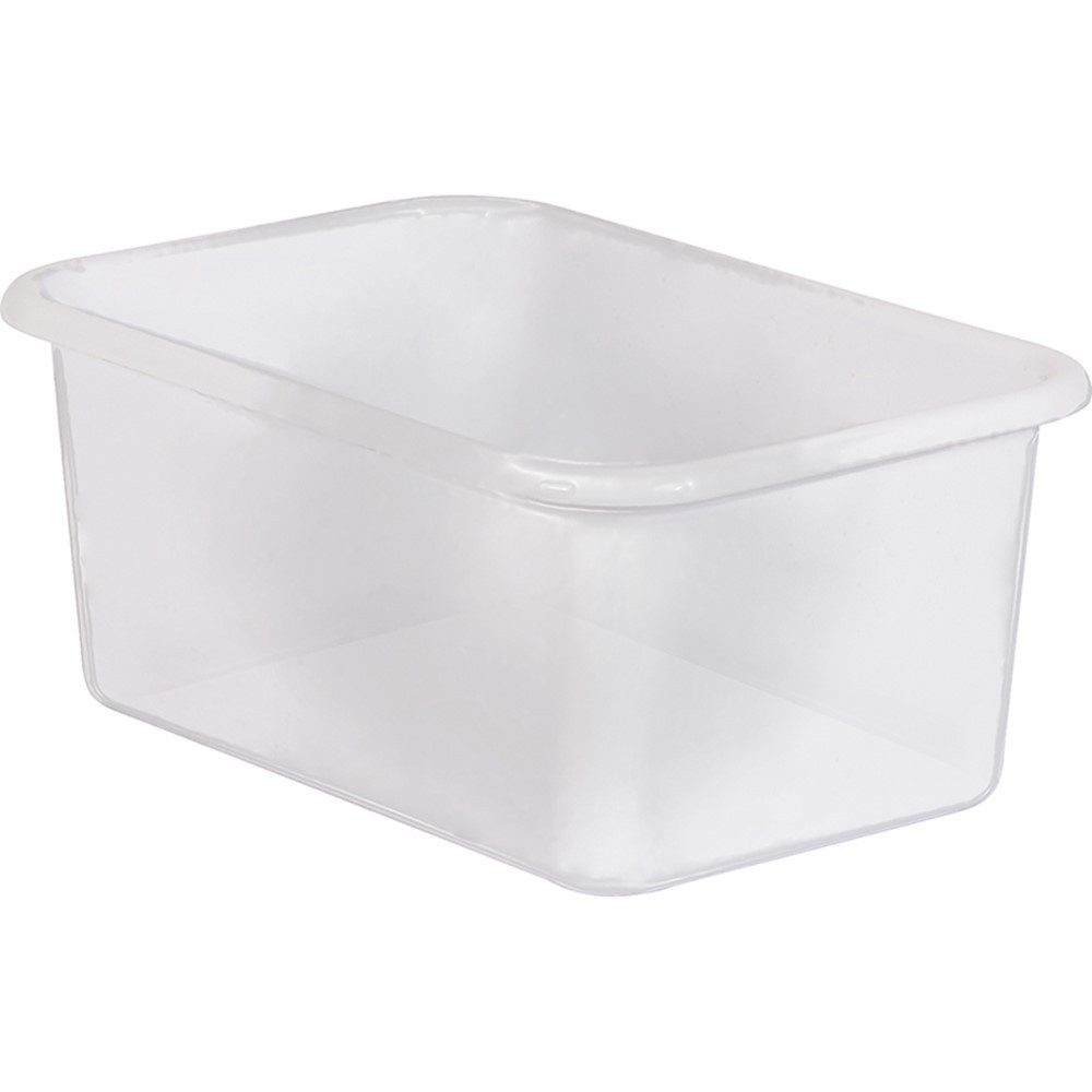 Small Plastic Storage Bin, Clear - TCR20457 | Teacher Created Resources | Storage Containers