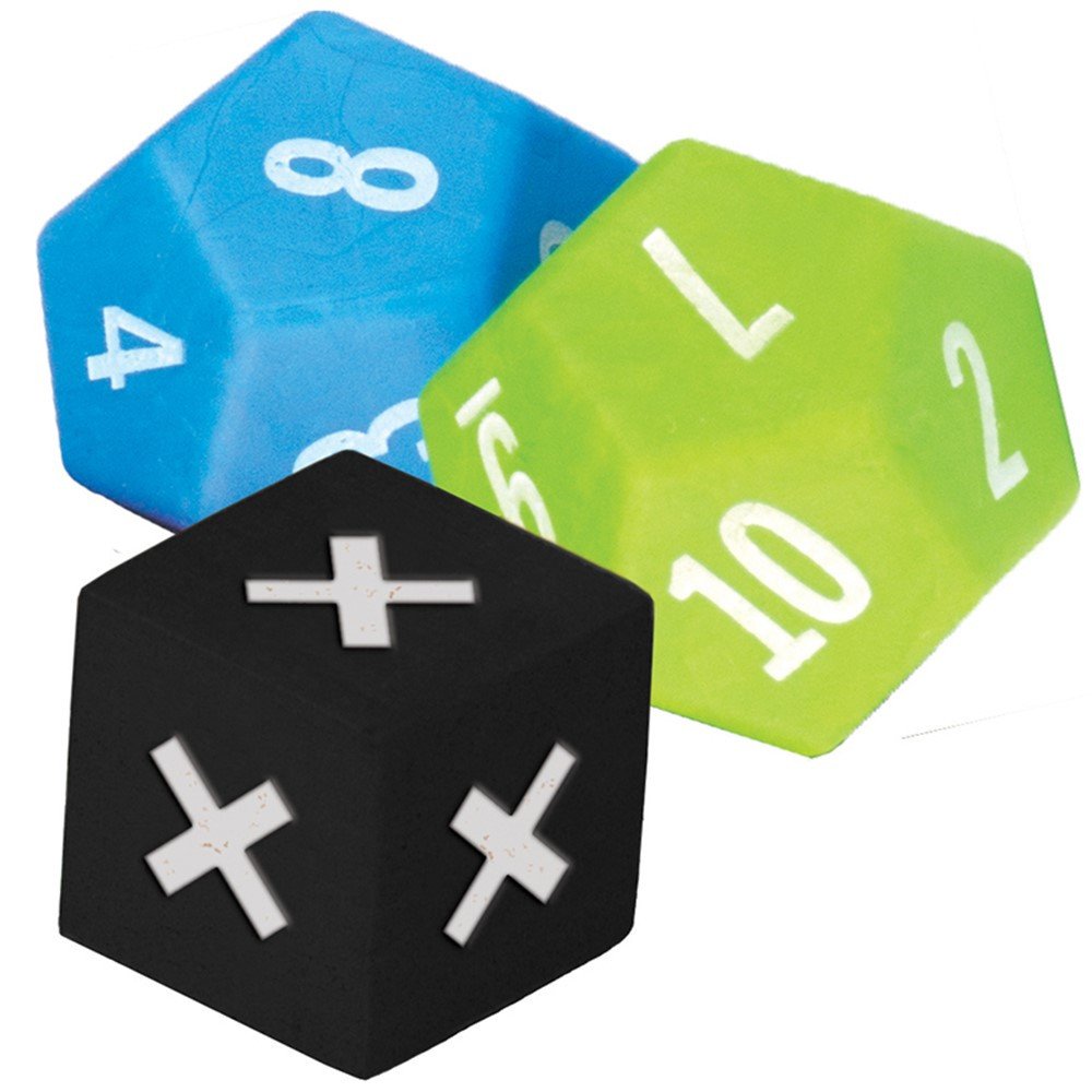 TCR20812 - 3 Pack Multiplication Dice in Multiplication & Division