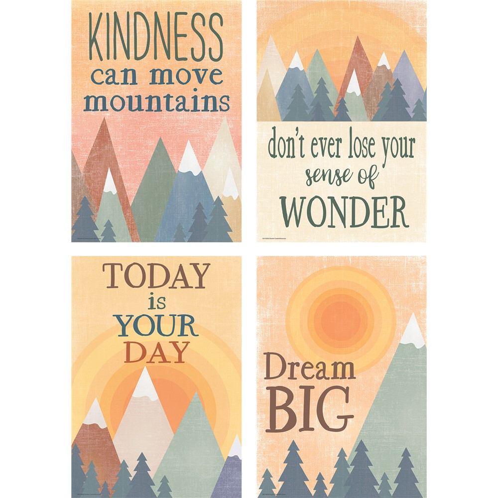 Moving Mountains Poster Set (4) - TCR2088690 | Teacher Created Resources | SETS