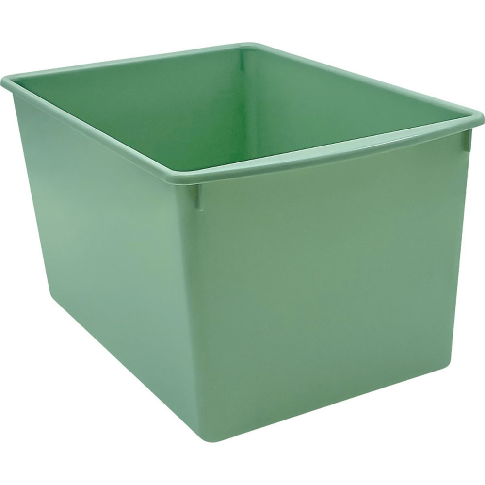 Plastic Multi-Purpose Bin, Eucalyptus Green - TCR20959 | Teacher Created Resources | Storage Containers