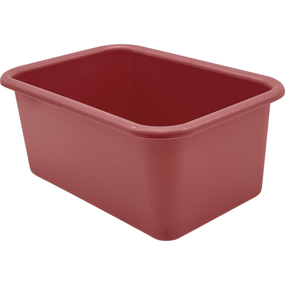 Small Plastic Storage Bin, Deep Rose - TCR20981 | Teacher Created Resources | Storage Containers