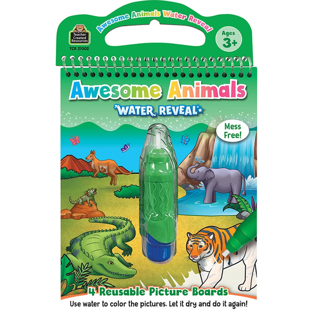 Awesome Animals Water Reveal - TCR21002 | Teacher Created Resources | Art & Craft Kits