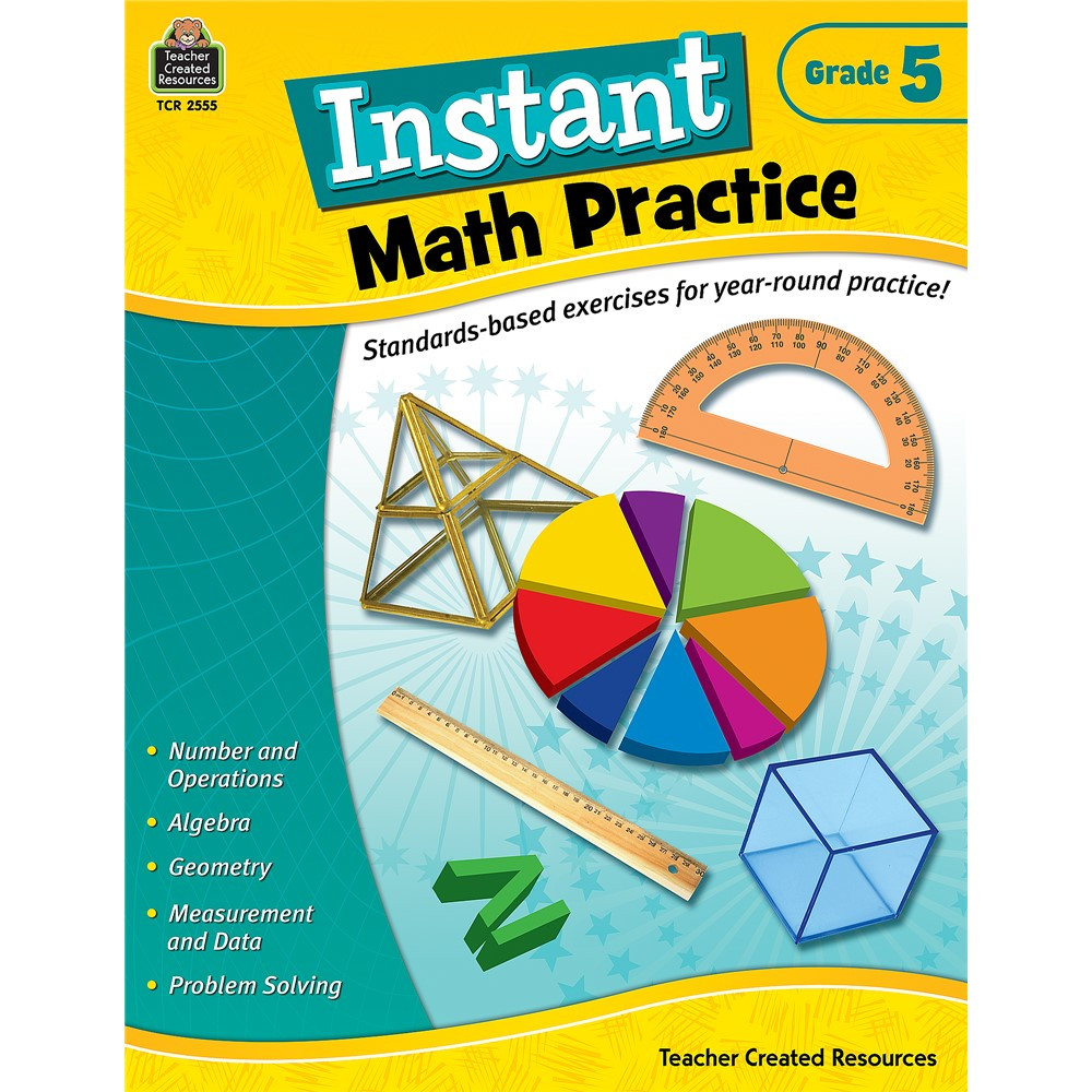 Instant Math Practice (Gr. 5) - TCR2555 | Teacher Created Resources | Book: Math