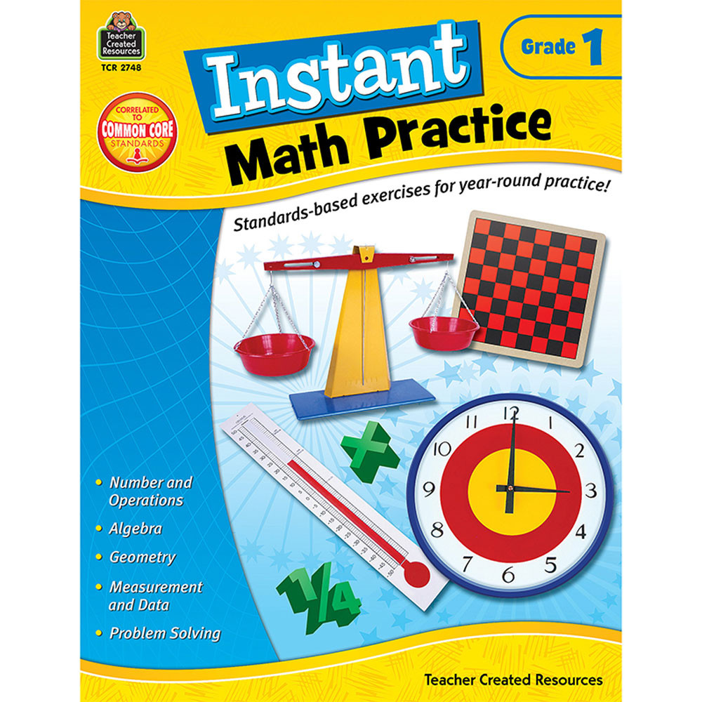 TCR2748 - Instant Math Practice Gr 1 in Activity Books