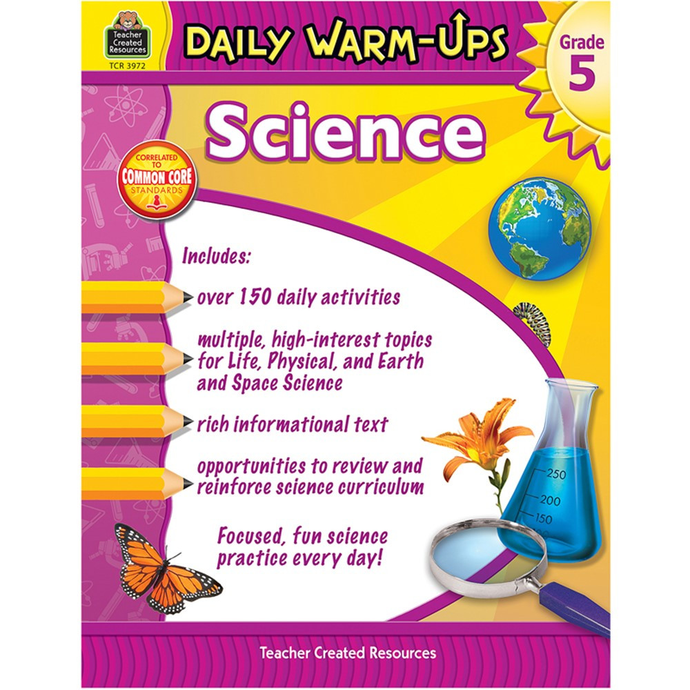 TCR3972 - Daily Warm Ups Science Gr 5 in Activity Books & Kits
