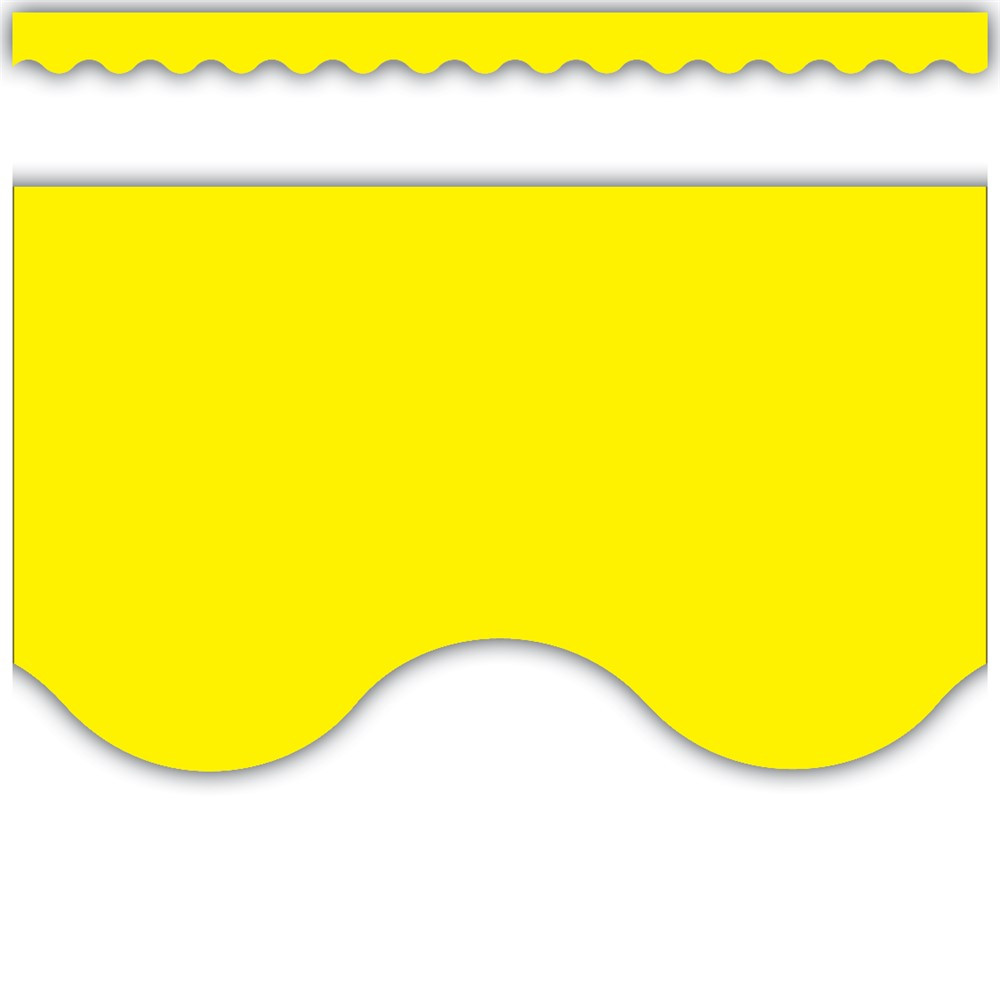 Yellow Scalloped Border Trim - TCR4175 | Teacher Created Resources | Deco: Border Trim