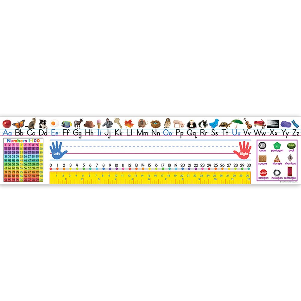 Colorful Traditional Printing Jumbo Name Plates, 18" x 24", Pack of 36 - TCR4777 | Teacher Created Resources | Name Plates