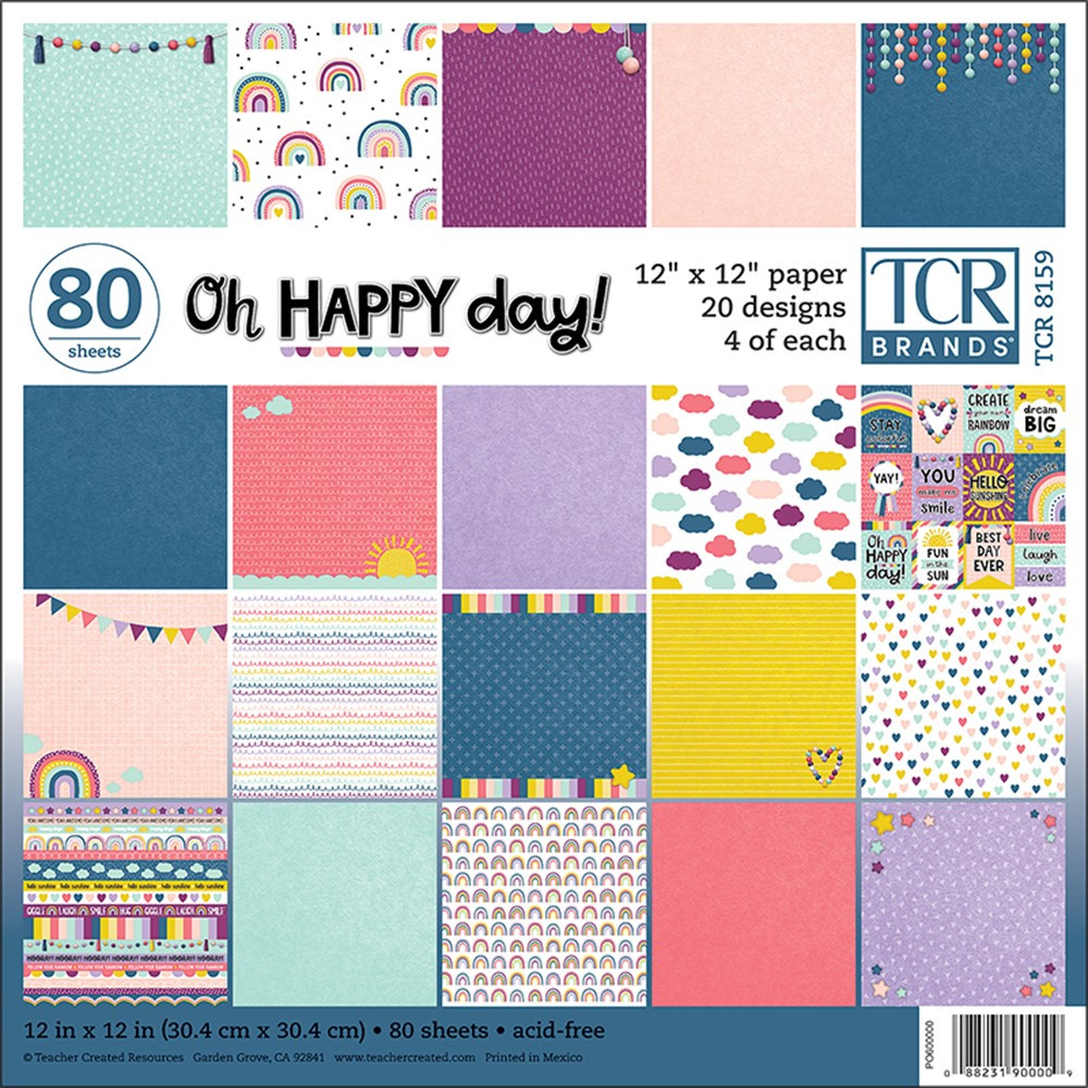 Oh Happy Day Project Paper - TCR5159 | Teacher Created Resources | Craft Paper