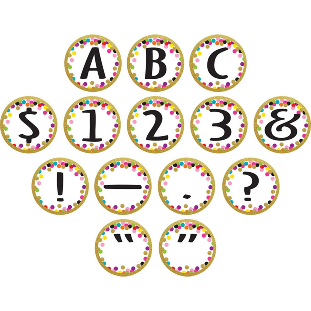TCR5849 - Confetti Circle Letters in Letters
