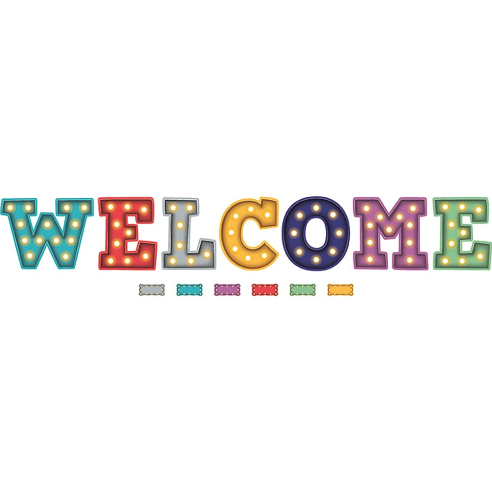 TCR5869 - Marquee Welcome Bulletin Board in Classroom Theme