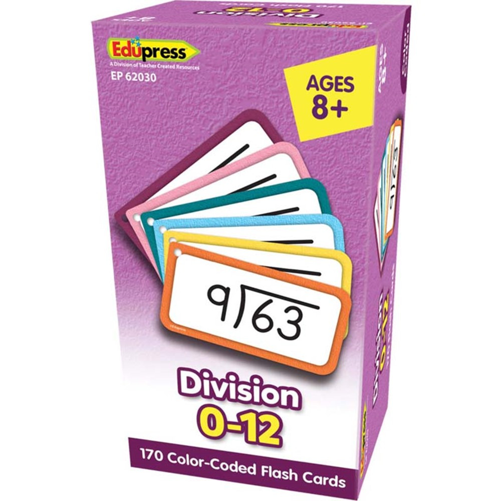 Division Flash Cards - All Facts 0-12 - TCR62030 | Teacher Created Resources | Flash Cards