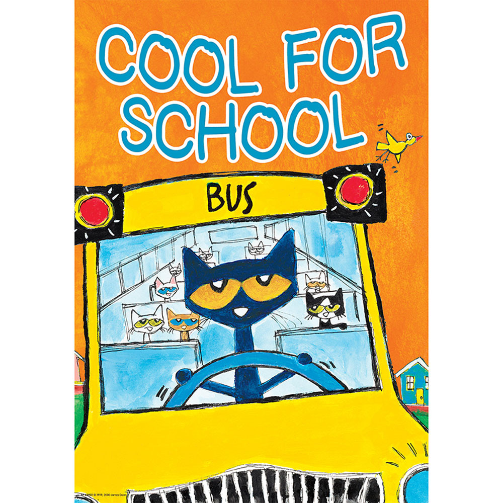 TCR63931 - Pete The Cat Cool For School Poster Positive in Inspirational