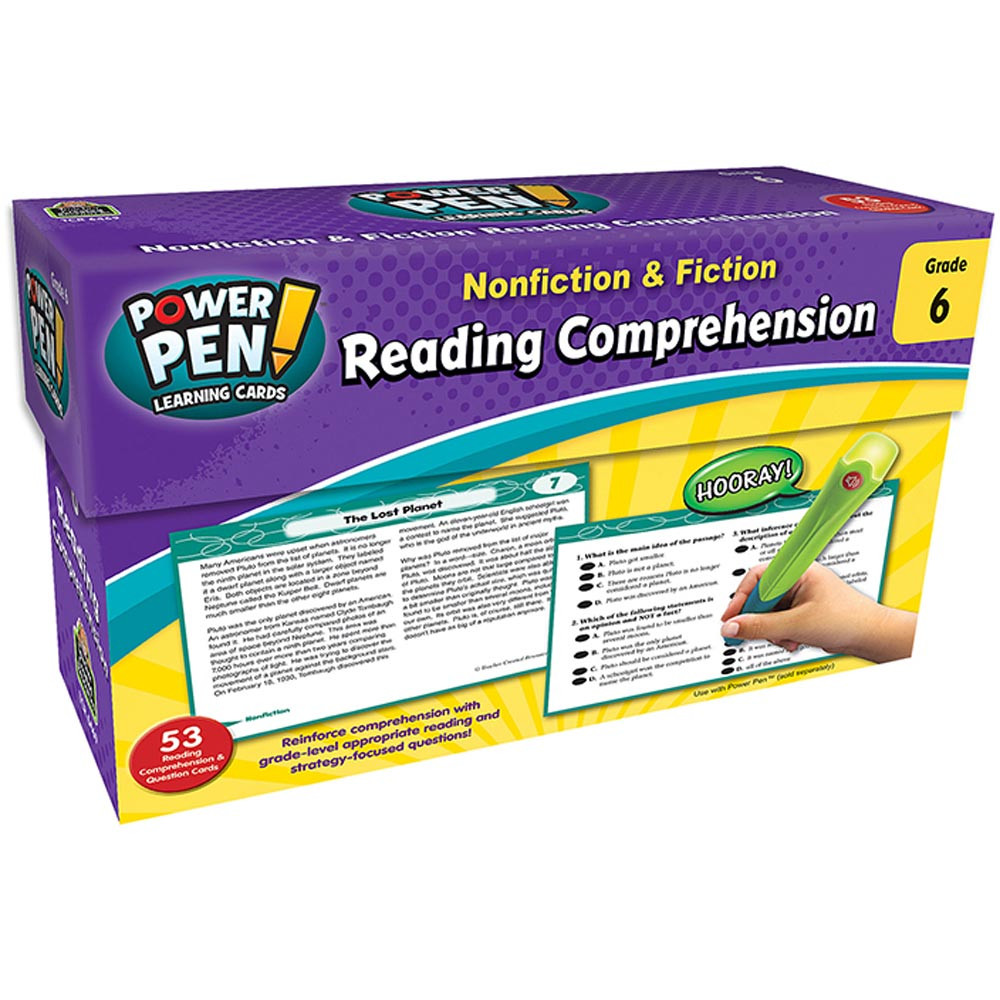 TCR6469 - Nonfiction & Fiction Gr 5 Reading Comprehension Cards in Comprehension