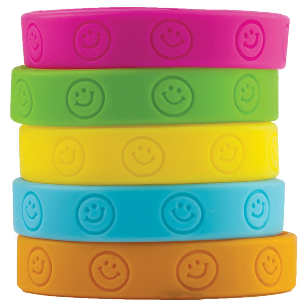 TCR6550 - Happy Faces Wristbands in Novelty