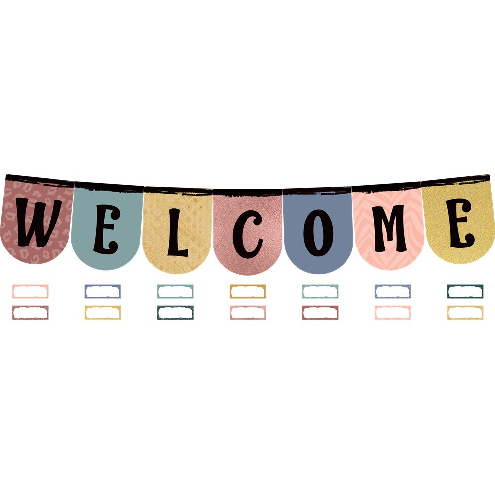 Wonderfully Wild Welcome Bunting Bulletin Board - TCR6677 | Teacher Created Resources | Deco: Bulletin Boards