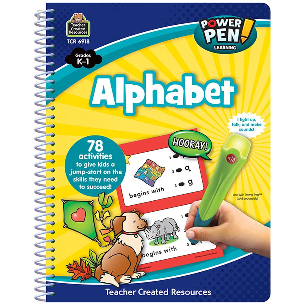 TCR6918 - Power Pen Learning Book Alphabet in Letter Recognition