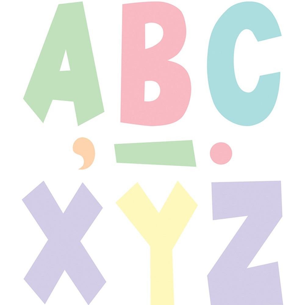 Pastel Pop 7" Fun Font Letters, Pack of 120 - TCR70105 | Teacher Created Resources | Letters