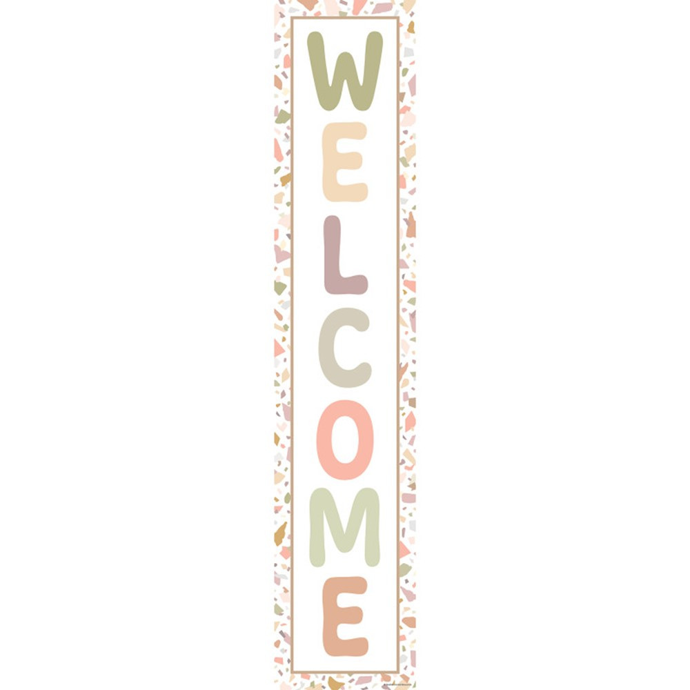 Terrazzo Tones Welcome Banner, 8 x 39" - TCR7218 | Teacher Created Resources | Banners"