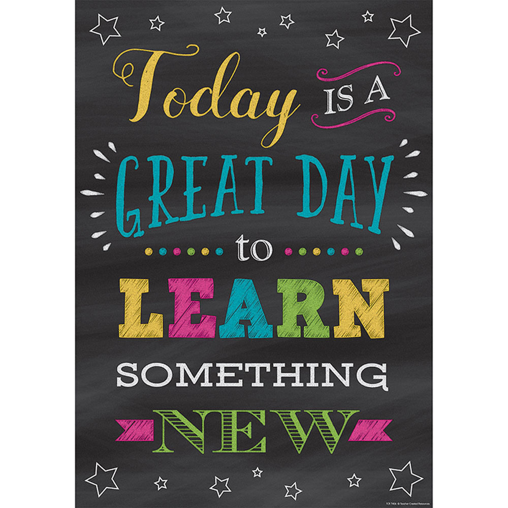 TCR7406 - Great Day To Learn Positive Poster in Inspirational