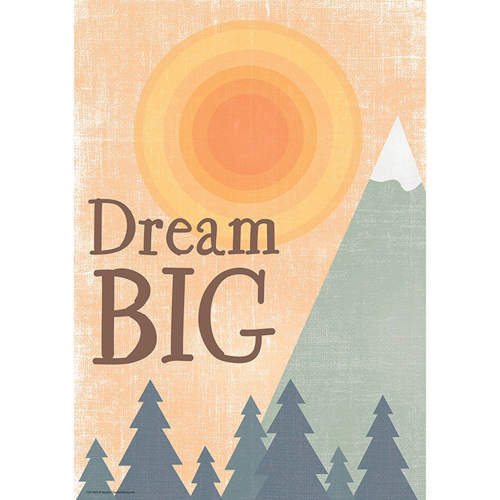 Dream Big Positive Poster - TCR7460 | Teacher Created Resources | Motivational