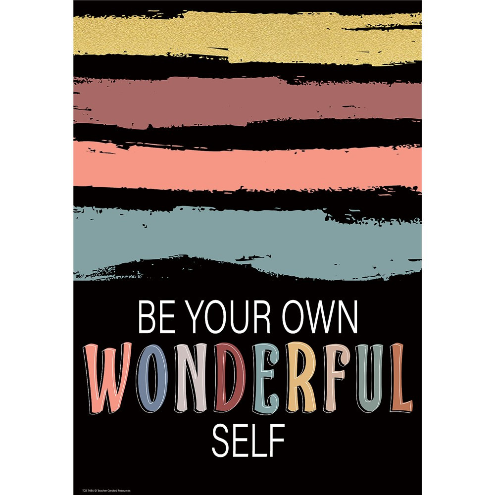 Be Your Own Wonderful Self Positive Poster - TCR7486 | Teacher Created Resources | Deco: Charts, Posters