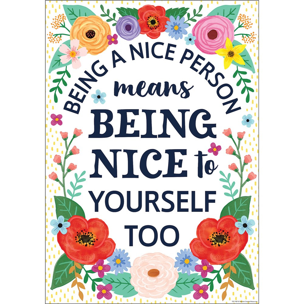 Being a Nice Person Positive Poster - TCR7487 | Teacher Created Resources | Deco: Charts, Posters