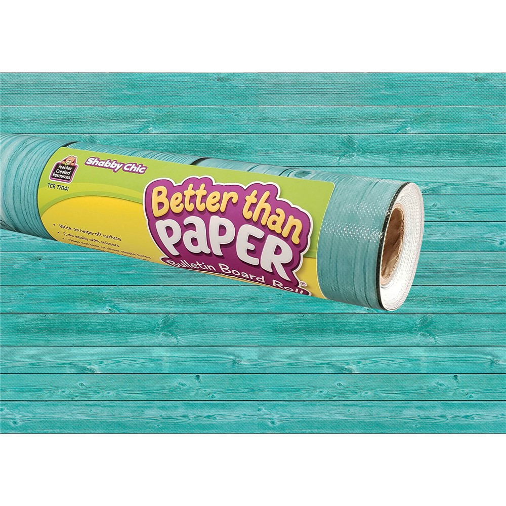 Shabby Chic Wood Better Than Paper Bulletin Board Roll - TCR77041 | Teacher Created Resources | Deco: Bulletin Board Rolls, Better Than Paper