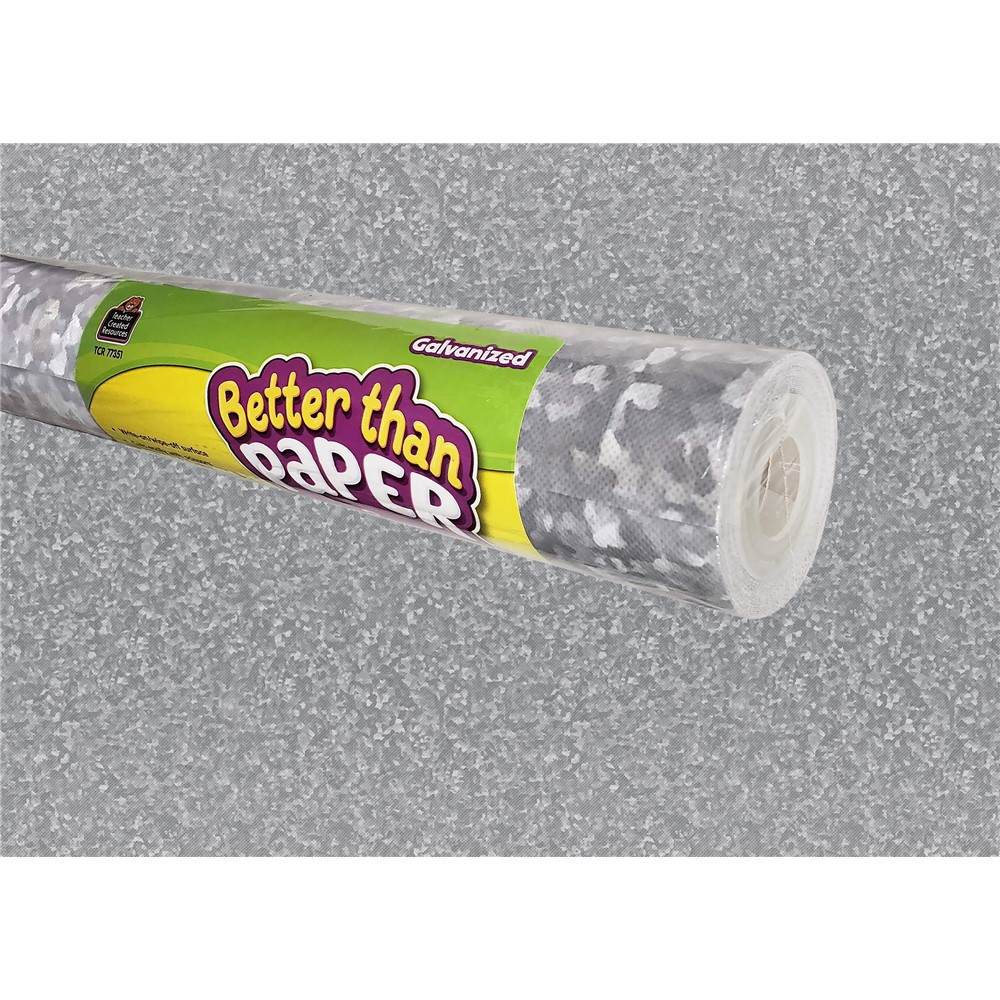 Galvanized Metal Better Than Paper Bulletin Board Roll - TCR77351 | Teacher Created Resources | Deco: Bulletin Board Rolls, Better Than Paper