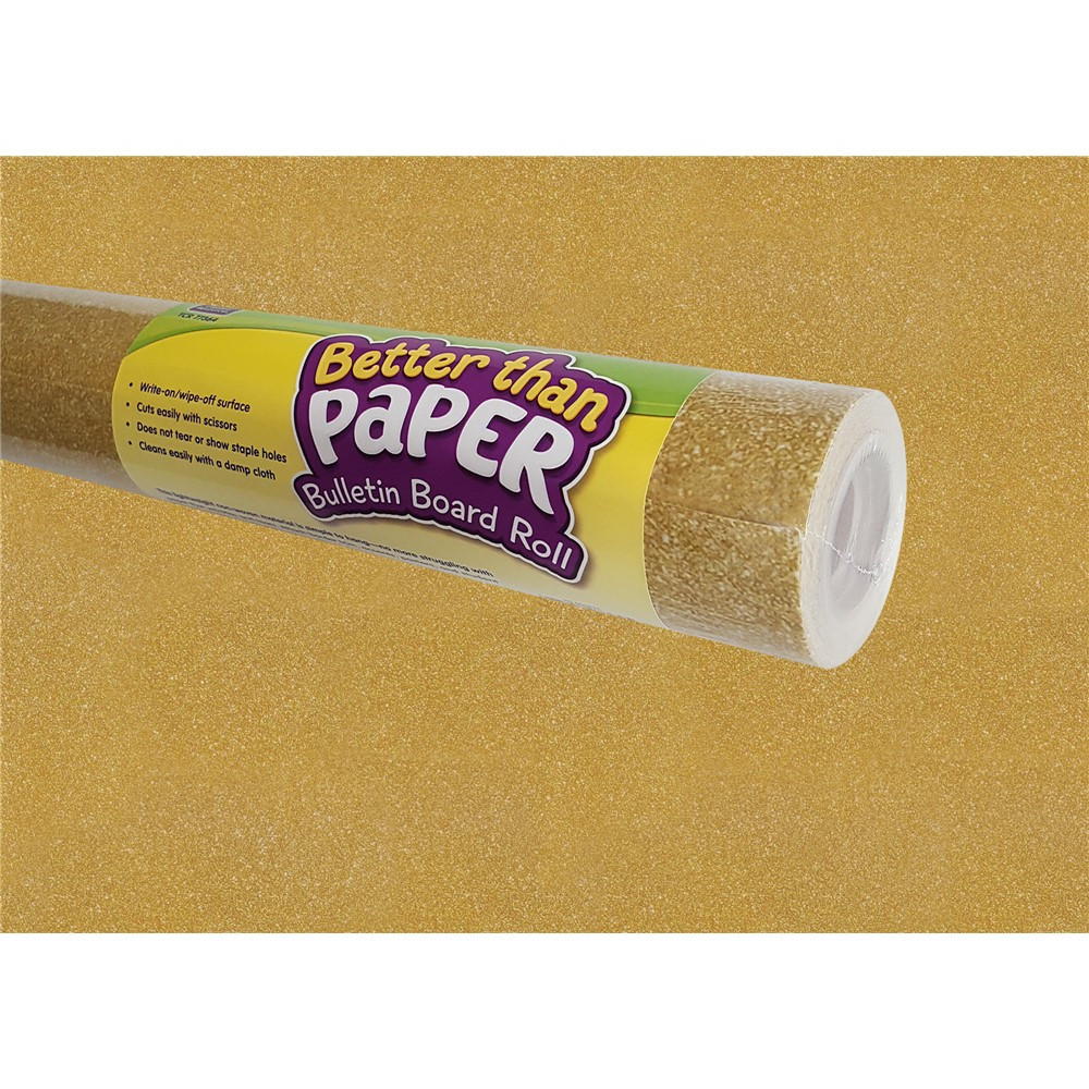 Gold Shimmer Better Than Paper Bulletin Board Roll - TCR77364 | Teacher Created Resources | Deco: Bulletin Board Rolls, Better Than Paper