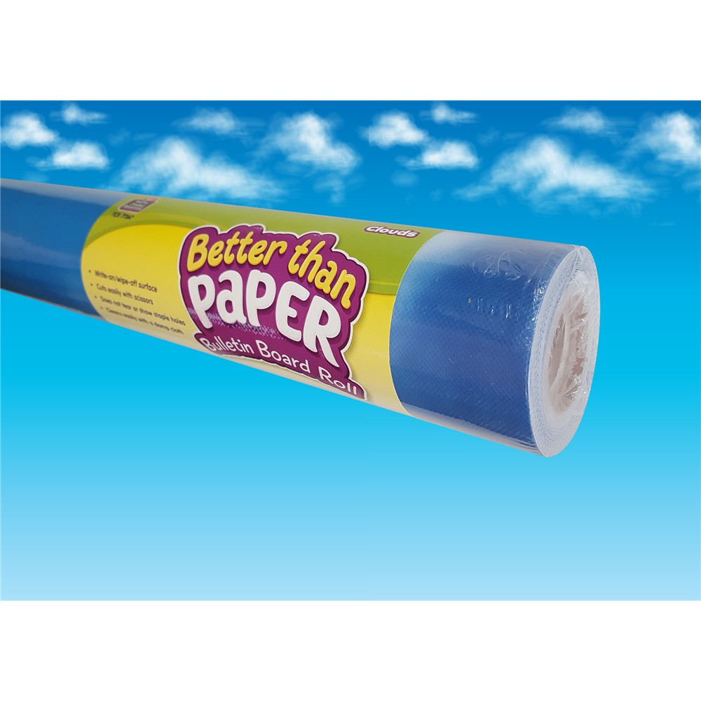 Clouds Better Than Paper Bulletin Board Roll - TCR77367 | Teacher Created Resources | Deco: Bulletin Board Rolls, Better Than Paper